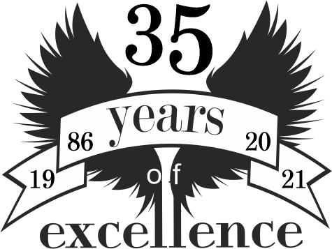 35 years of excellence black 2